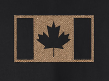 Load image into Gallery viewer, Full-Zip Hooded Sweatshirt w/ Embroidered Canadian Military Flag