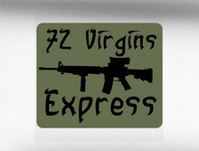 Load image into Gallery viewer, 72 Virgins Express Vehicle Bumper Sticker