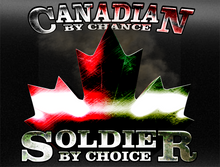 Load image into Gallery viewer, Canadian By Chance Soldier By Choice Vehicle Bumper Sticker