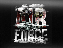 Load image into Gallery viewer, Air Force "Death From Above" Vehicle Bumper Sticker