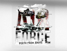 Load image into Gallery viewer, Air Force "Death From Above" Vehicle Bumper Sticker