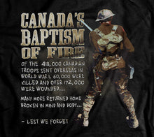Load image into Gallery viewer, Historic World War 1 Baptism of Fire Memorial T-Shirt