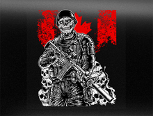 Load image into Gallery viewer, Soldier Skull Pile Vehicle Bumper Sticker