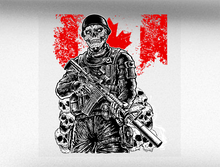 Load image into Gallery viewer, Soldier Skull Pile Vehicle Bumper Sticker
