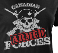 Load image into Gallery viewer, Armed Forces Skull & Crossed Rifles Women's T-Shirt