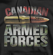 Load image into Gallery viewer, Armed Forces "Sorry" Hoodie