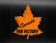 Load image into Gallery viewer, Canada For Victory v1 Vehicle Bumper Sticker