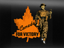 Load image into Gallery viewer, Canada For Victory Vehicle Bumper Sticker