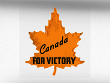 Load image into Gallery viewer, Canada For Victory v1 Vehicle Bumper Sticker