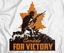Load image into Gallery viewer, Canada For Victory v4 World War 2 Attack T-Shirt