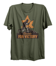 Load image into Gallery viewer, Canada For Victory v4 World War 2 Attack T-Shirt