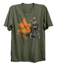 Load image into Gallery viewer, Canada For Victory World War 1 Bayonette Soldier T-Shirt
