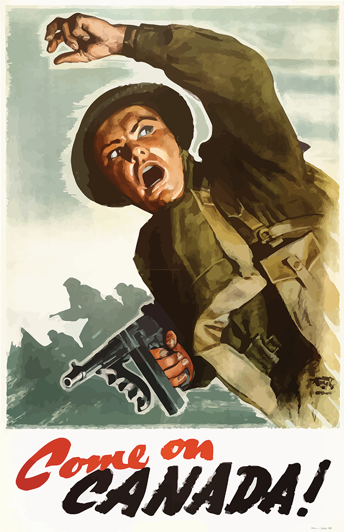 Come on Canada World War 2 Poster