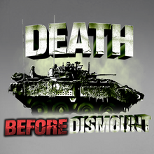 Load image into Gallery viewer, Death Before Dismount Tank/LAV/Coyote Window Decal