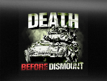 Load image into Gallery viewer, Death Before Dismount Vehicle Bumper Sticker