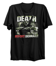 Load image into Gallery viewer, Death Before Dismount Coyote, LAV, Leopard T-Shirt