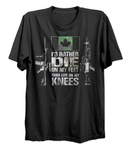 Load image into Gallery viewer, Die On My Feet Mk. 2 C6/C7 Canadian Military T-Shirt