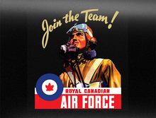 Load image into Gallery viewer, Join The Team RCAF Canadian Air Force World War 2 Bumper Sticker