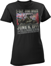 Load image into Gallery viewer, D-Day Juno Beach Memorial World War 2 Women's T-Shirt