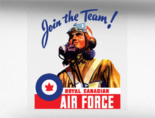 Load image into Gallery viewer, Join The Team RCAF Canadian Air Force World War 2 Bumper Sticker