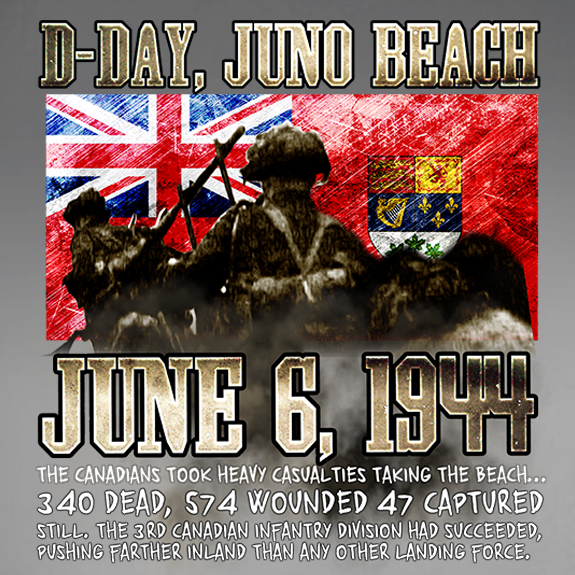DDay Juno Beach World War 2 Canadian Military Decal Canada For Victory