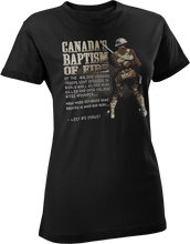 Load image into Gallery viewer, World War 1 Baptism Of Fire Historical Women's T-Shirt