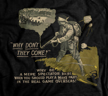 Load image into Gallery viewer, Play A Mans Part World War 1 Canadian Recruitment T-Shirt