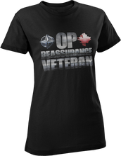 Load image into Gallery viewer, Operation REASSURANCE Veteran Women's T-Shirt