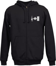 Load image into Gallery viewer, Full-Zip Hooded Sweatshirt w/ Embroidered C7 Flag