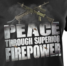 Load image into Gallery viewer, Peace Through Superior Firepower Mk. 2 Women's T-Shirt