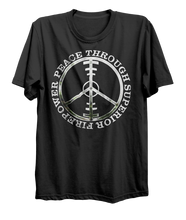 Load image into Gallery viewer, Peace Through Superior Firepower T-Shirt