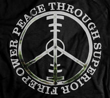 Load image into Gallery viewer, Peace Through Superior Firepower T-Shirt