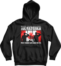 Load image into Gallery viewer, Remember What Others Have Done For You Memorial Hoodie