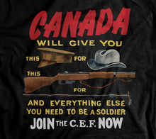 Load image into Gallery viewer, Canadian Expeditionary Force World War 1 Recruitment Hoodie