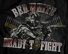 Load image into Gallery viewer, Red, White and Ready to Fight Hoodie