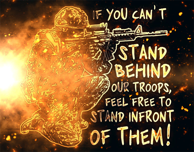 Stand Behind Our Troops Poster