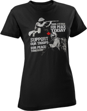 Load image into Gallery viewer, Thank A Veteran, Support Our Troops Women's T-Shirt