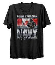 Load image into Gallery viewer, Warriors on Water Navy T-Shirt