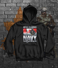 Load image into Gallery viewer, Warriors on Water Canadian Navy Hoodie