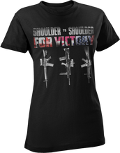Load image into Gallery viewer, Shoulder To Shoulder Canada-UK-USA Allied Military Women's T-Shirt