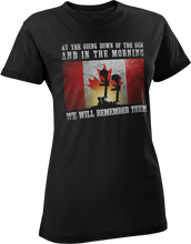 Load image into Gallery viewer, We Will Remember Them Memorial Women's T-Shirt