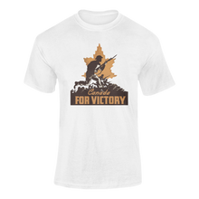 Load image into Gallery viewer, Canada For Victory v4 World War 2 Attack T-Shirt

