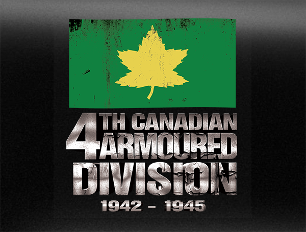 4th Canadian Armoured Divison Army World War 2 Vehicle Bumper Sticker