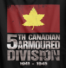 Load image into Gallery viewer, 5th Canadian Armoured Division World War 2 T-Shirt
