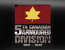 Load image into Gallery viewer, 5th Canadian Armoured Divison Army World War 2 Vehicle Bumper Sticker
