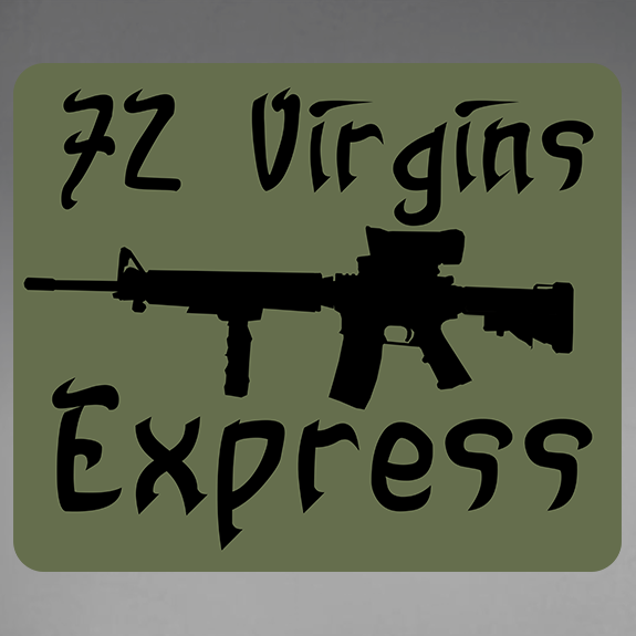 72 Virgins Express Decal