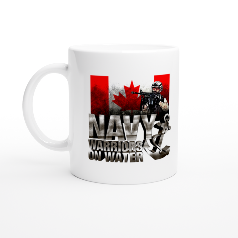 Warriors On Water Canadian Navy Mug