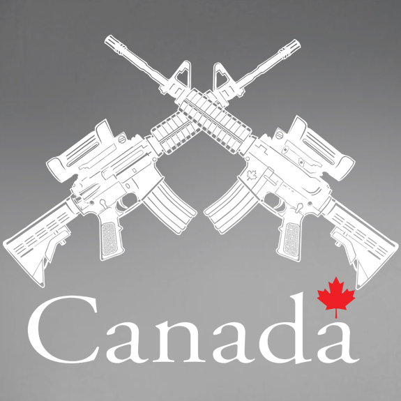 Crossed Rifles CANADA Decal