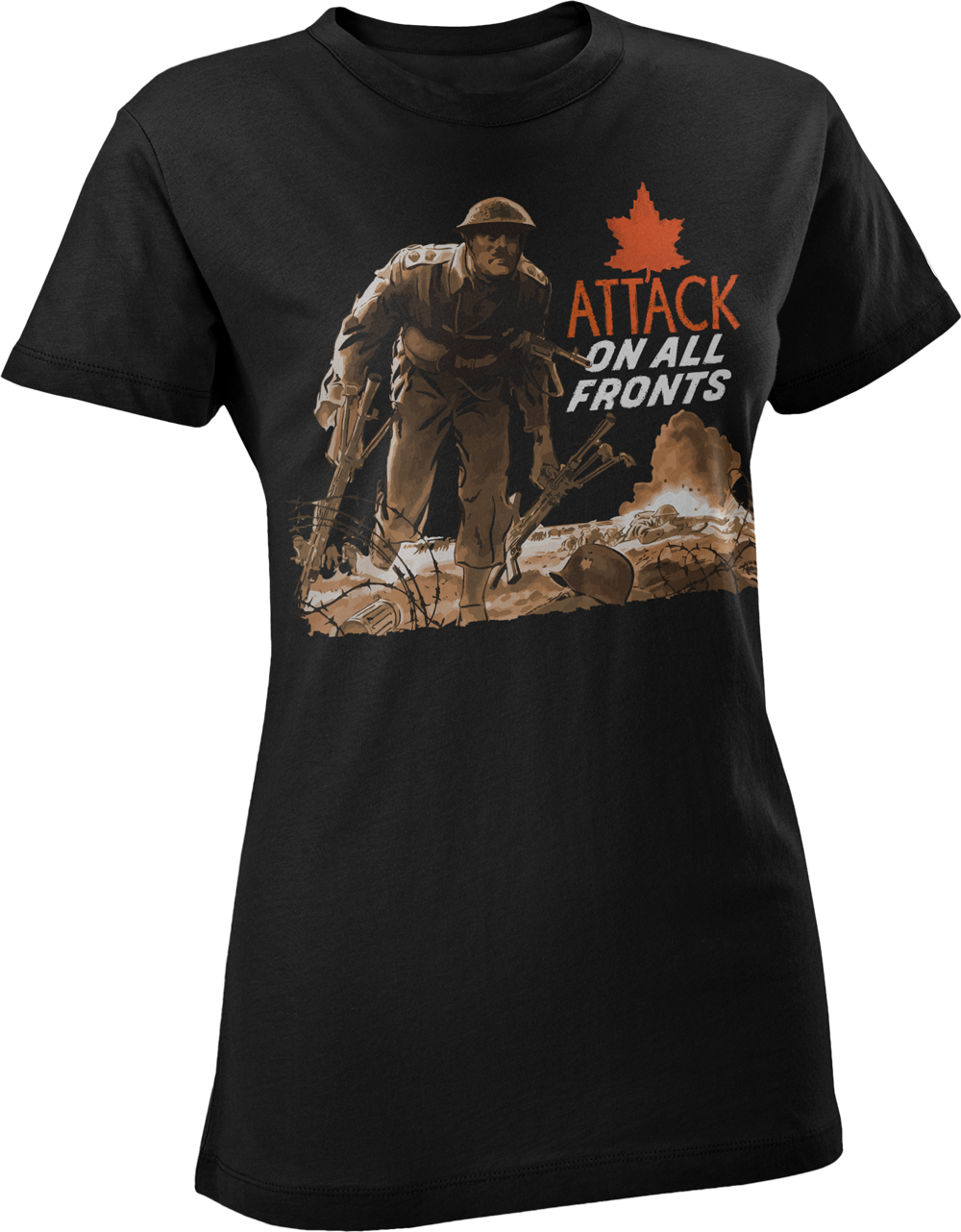 Attack On All Fronts WW2 Women's T-Shirt