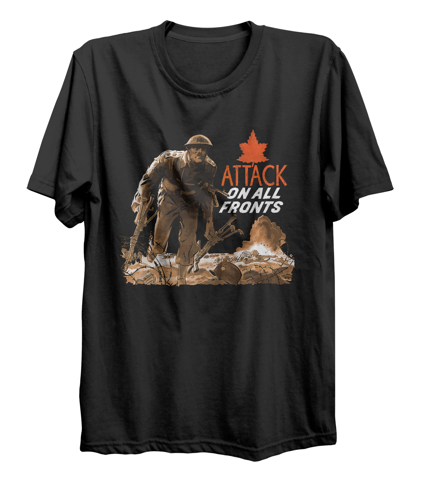 Attack On All Fronts World War 2 T-Shirt
